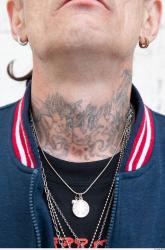 Neck Man Tattoo Casual Average Street photo references